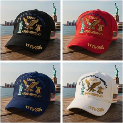 🦅Eagle & Liberty🎆United States 250th Anniversary Hat