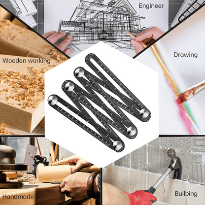 Foldable Multi Angle Measuring Ruler