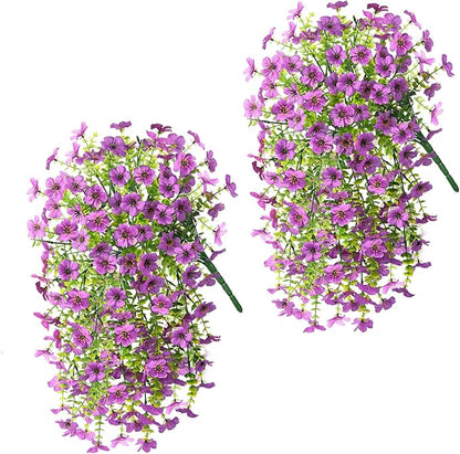 🔥2 PCS Artificial Hanging Silk Fake Daisy Realistic Flowers ,UV Resistant