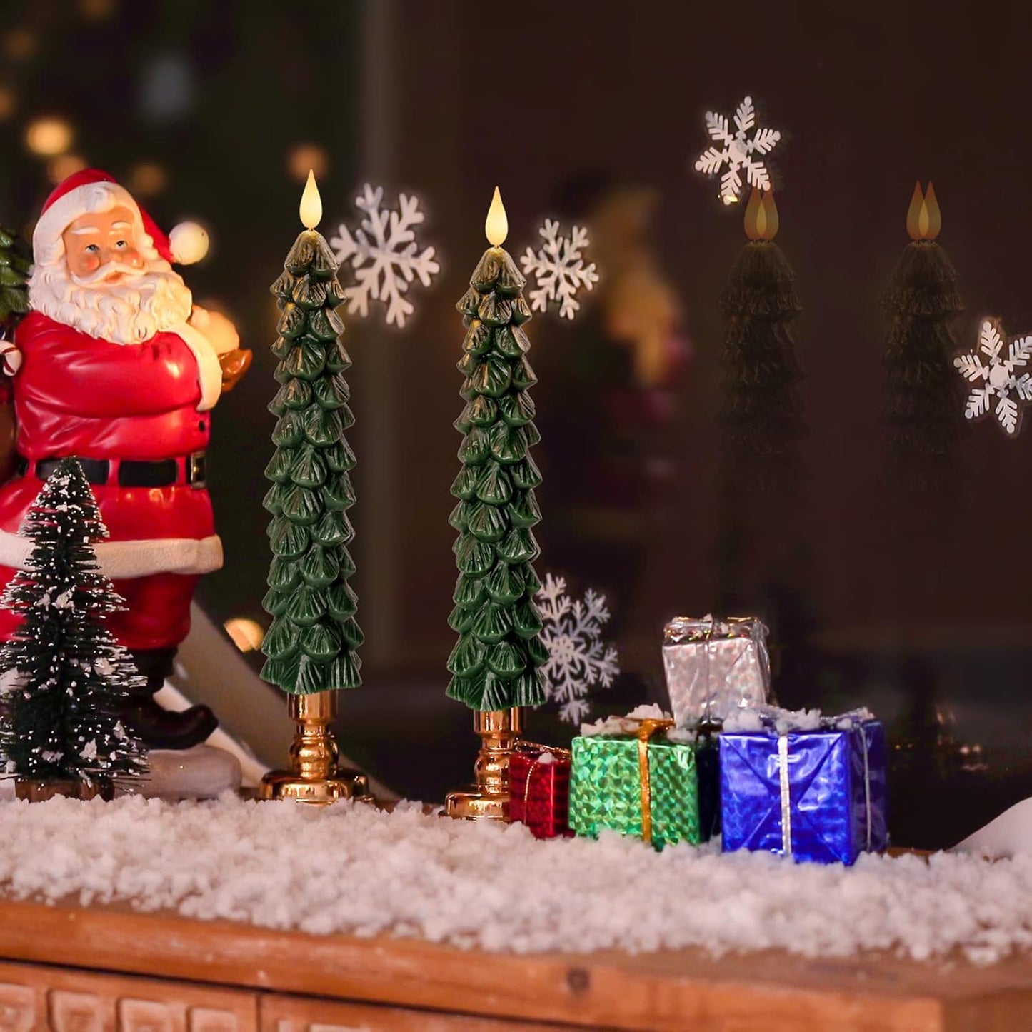 🎄Christmas Flameless Candles With Remote And Timer