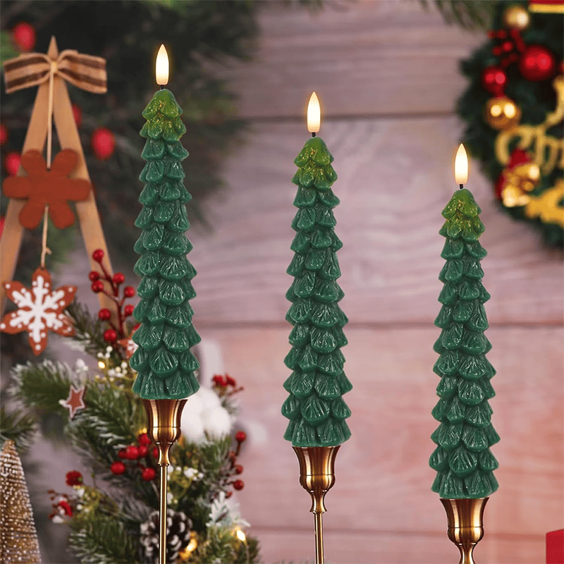 🎄Christmas Flameless Candles With Remote And Timer