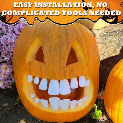 Fun Halloween Pumpkin Teeth Decorations