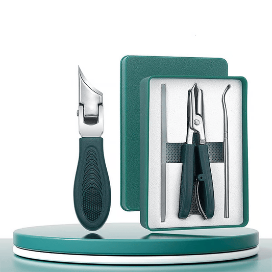 3-Piece Eagle Beak Nail Clipper Set - Multifunctional, Large Opening, Anti-Splash