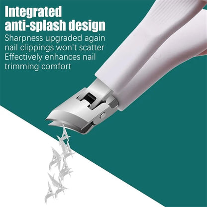 3-Piece Eagle Beak Nail Clipper Set - Multifunctional, Large Opening, Anti-Splash