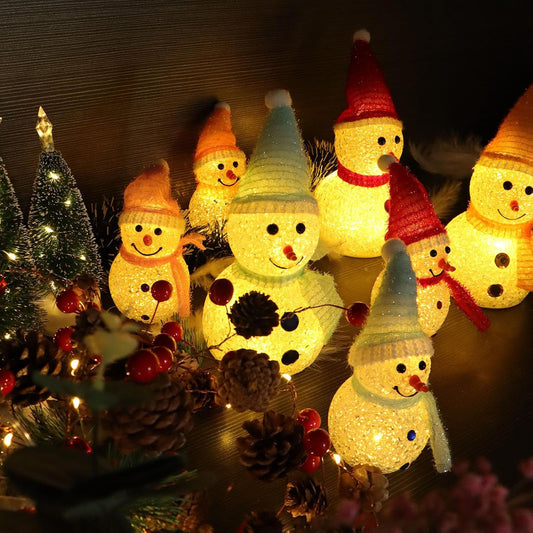 Last Day 49% OFF 🎅Christmas Snowman Decorative Ornament Night Light✨