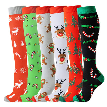 6 Pairs Compression Premium Sports Socks for Women & Men