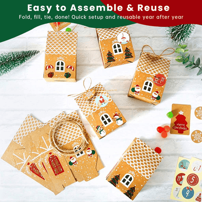 24-Day Christmas Surprise Countdown Gift Box