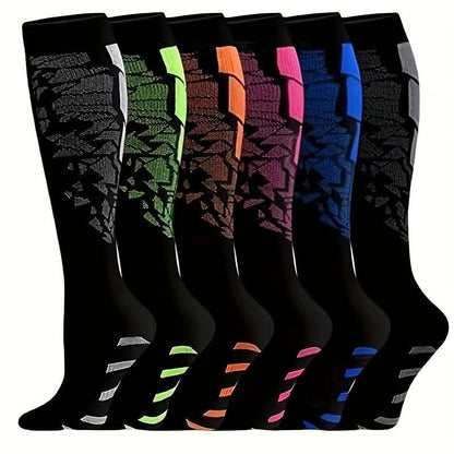 6 Pairs Compression Premium Sports Socks for Women & Men