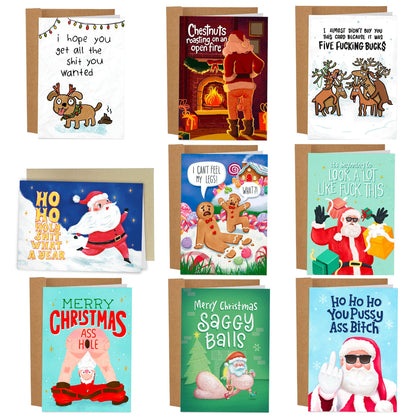 10 Worst Christmas Cards Ever Set(Blank Inside)