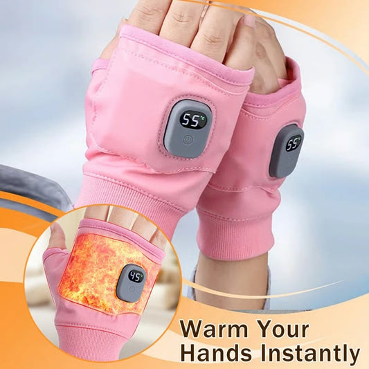 ✨USB Adjustable heating gloves with digital display