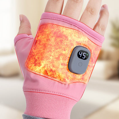 ✨USB Adjustable heating gloves with digital display