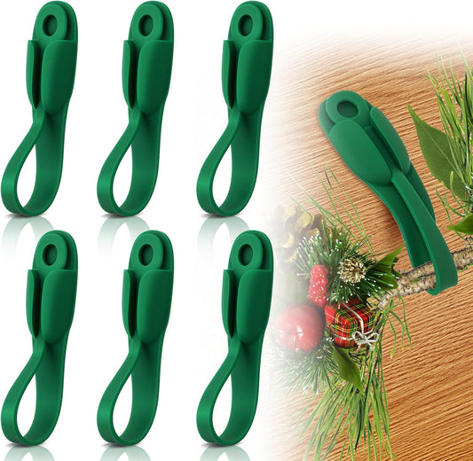 🎄2025 Christmas On Sale✨6 PCS Christmas Silicone Garland Hangers
