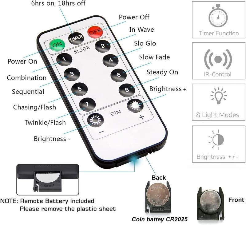 💡300 LED Curtain Fairy Lights with Remote – 8 Sparkling Modes for Christmas & Parties