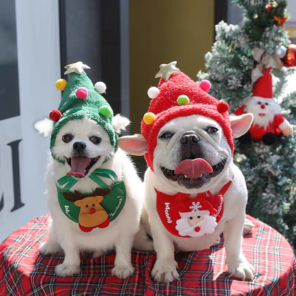Cute Christmas-themed Warm Cat & Dog Outfits