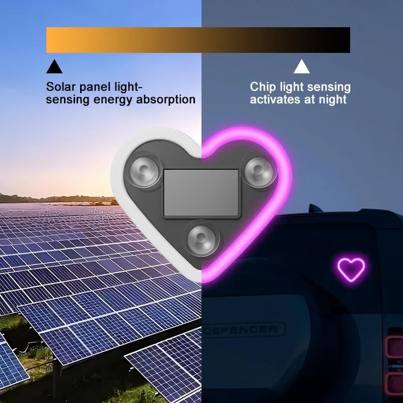 🎁Hot Sale 49% OFF🔥Car Solar Heart LED Light