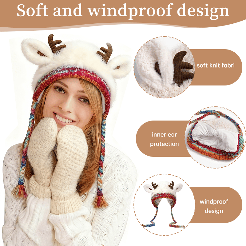 Original design Festive Christmas Antler Hat