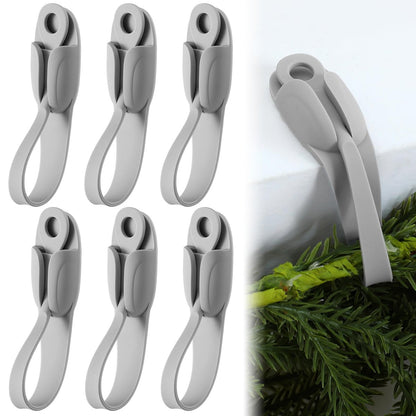 🎄Rugged, Durable, Versatile✨6 PCS Christmas Silicone Garland Hangers