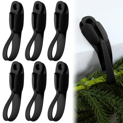 🎄Rugged, Durable, Versatile✨6 PCS Christmas Silicone Garland Hangers