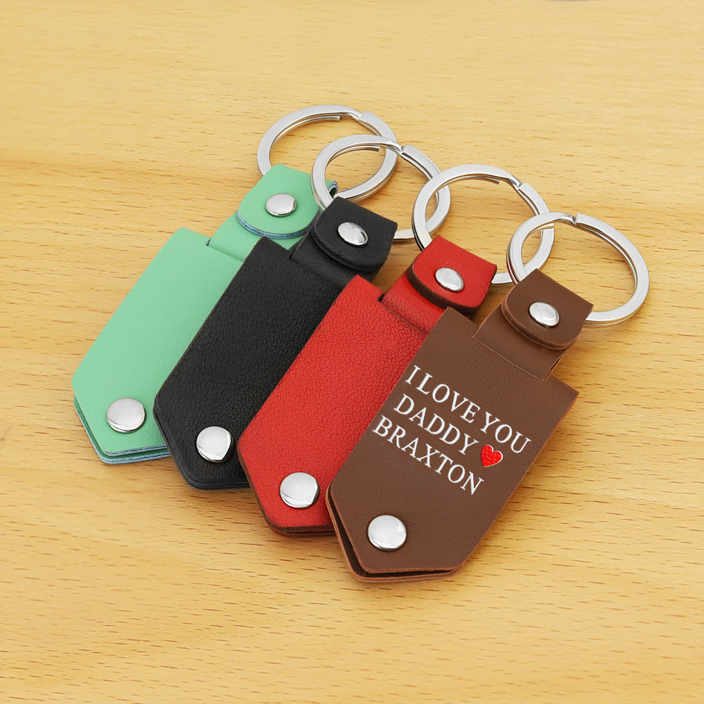 Customize a personalized gift🎁Personalized Leather Keychain