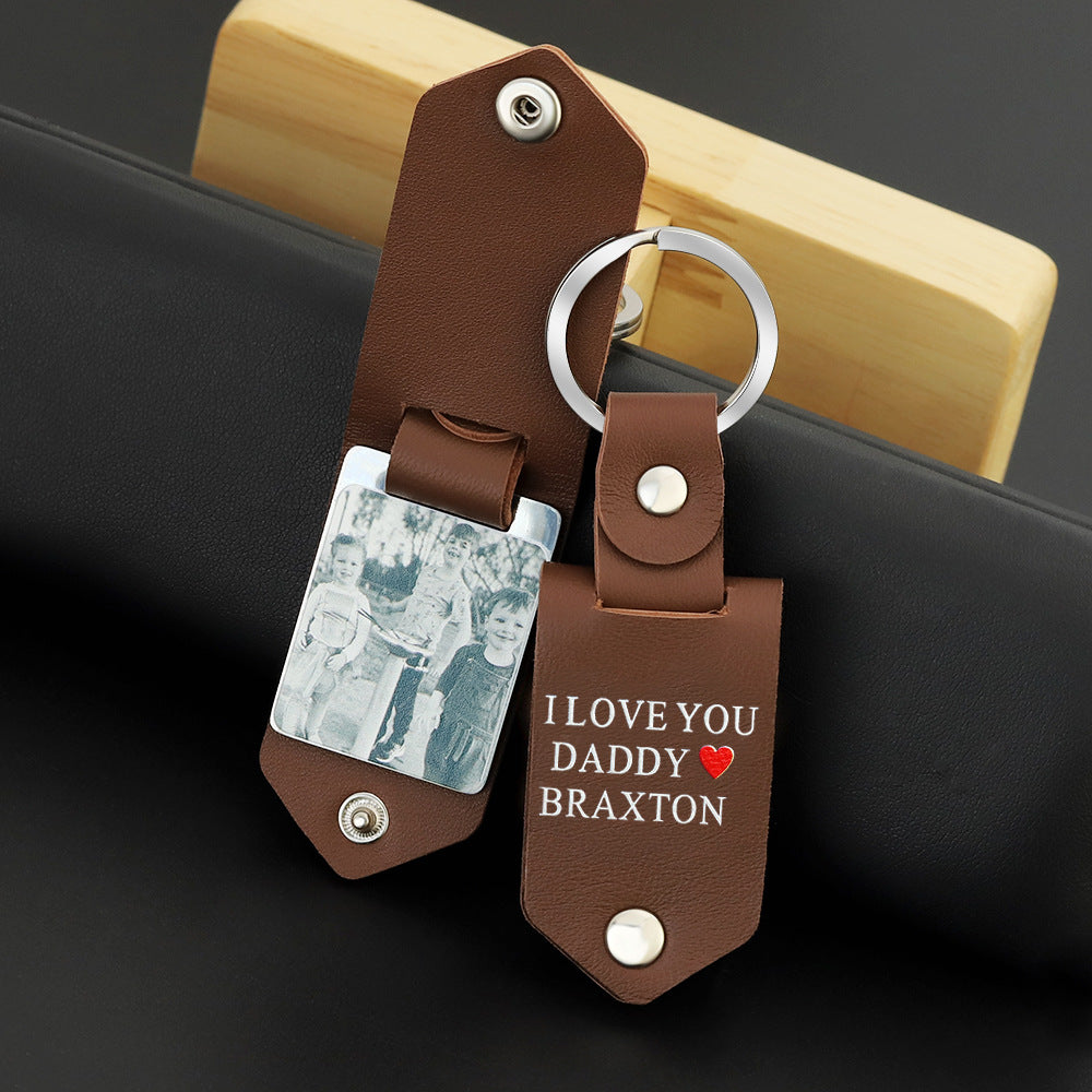 Customize a personalized gift🎁Personalized Leather Keychain
