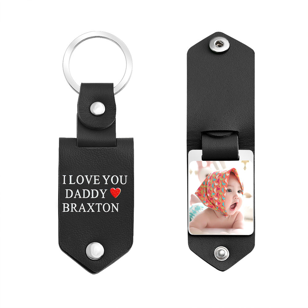 Customize a personalized gift🎁Personalized Leather Keychain