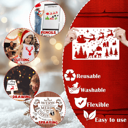 🎄2025 Christmas Surprise Offer Save 49% 🔥 Christmas DIY Pattern Stencils