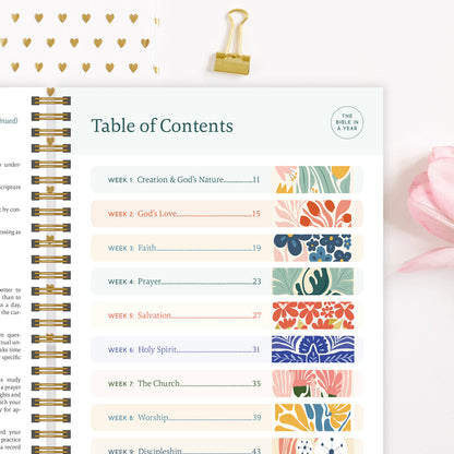 The Study the Bible for 1 year - 52 Week BibleJournal