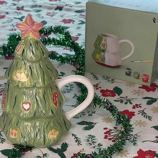 🌲DIY Christmas Tree Mug Painting Set