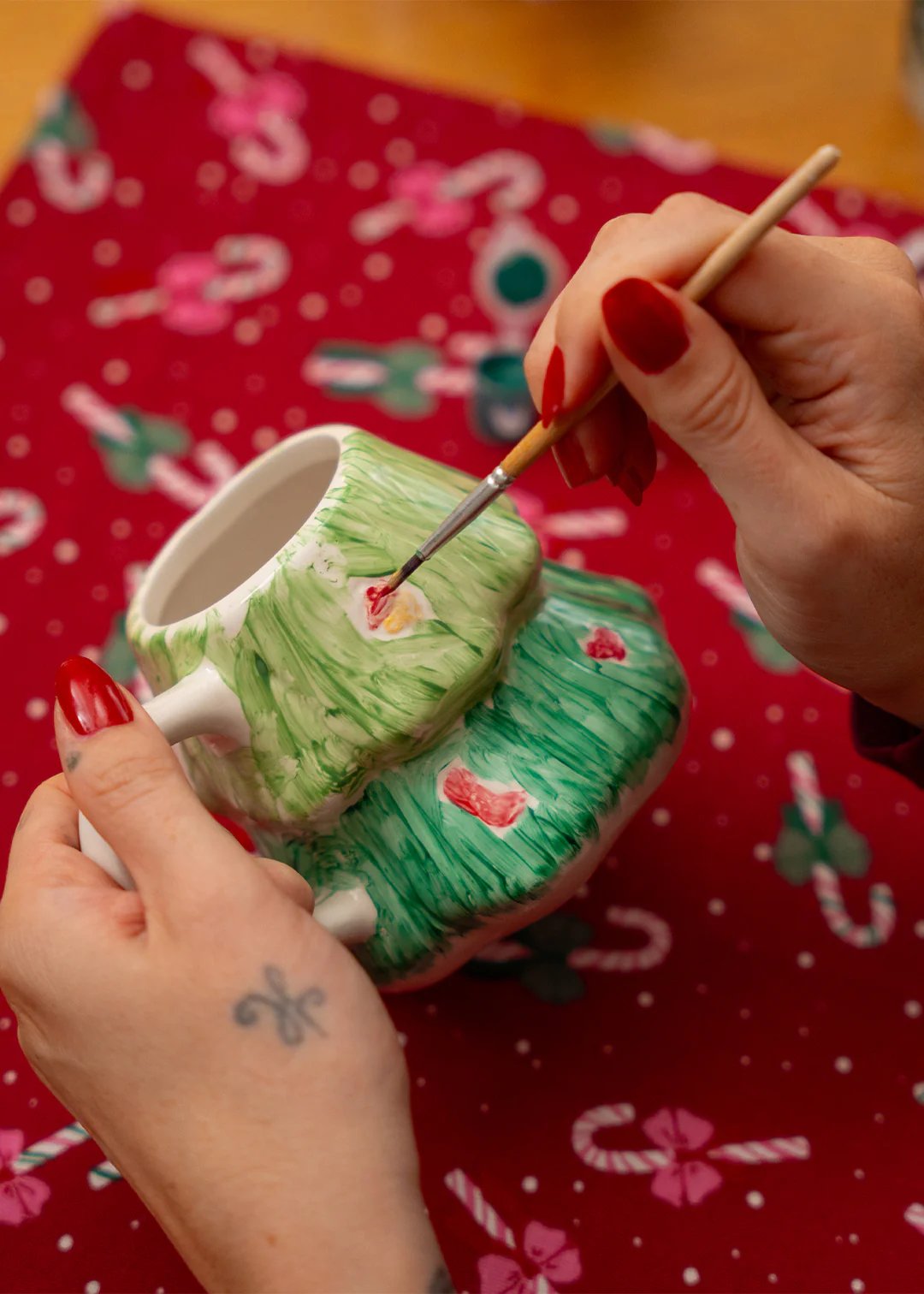 🌲DIY Christmas Tree Mug Painting Set