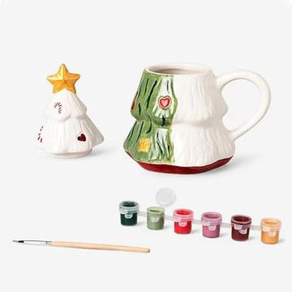 🌲DIY Christmas Tree Mug Painting Set