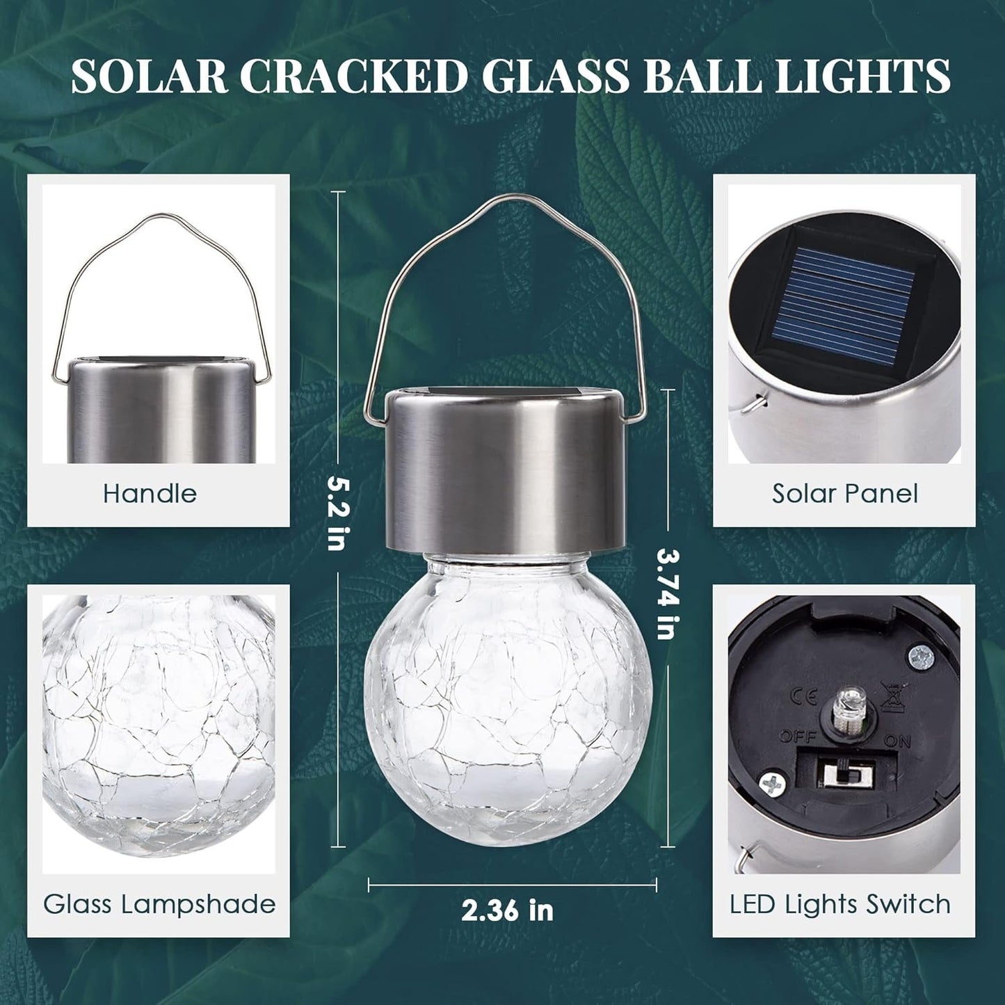Outdoor Hanging Solar Christmas Decoration Light