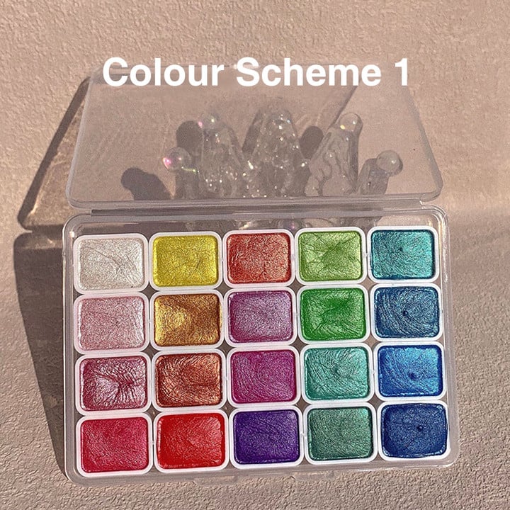 Last Day 49% OFF🎨Holiday Metallic Watercolors — Perfect Gift for Creators