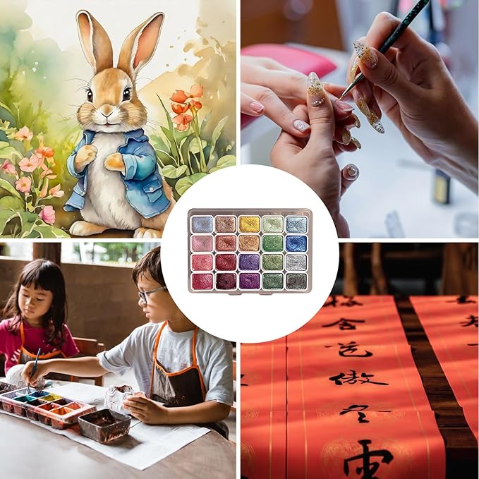 Last Day 49% OFF🎨Holiday Metallic Watercolors — Perfect Gift for Creators