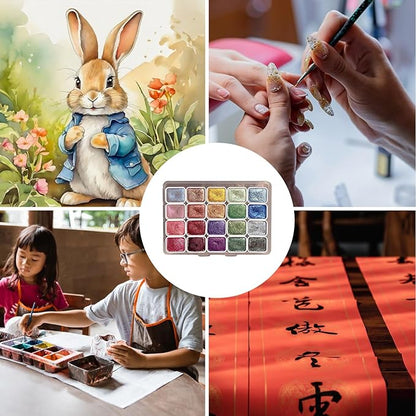 Last Day 49% OFF🎨Holiday Metallic Watercolors — Perfect Gift for Creators