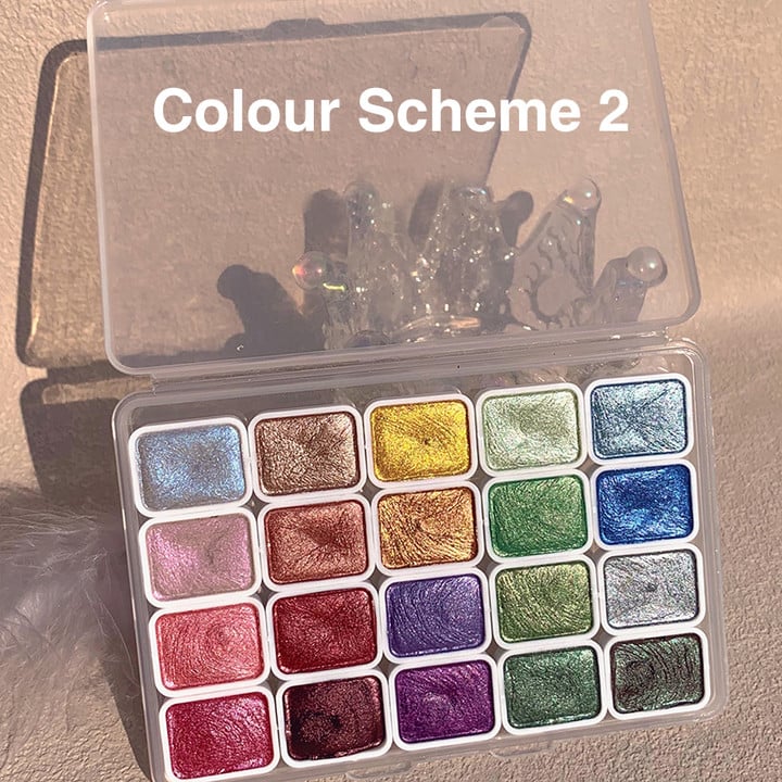 Last Day 49% OFF🎨Holiday Metallic Watercolors — Perfect Gift for Creators