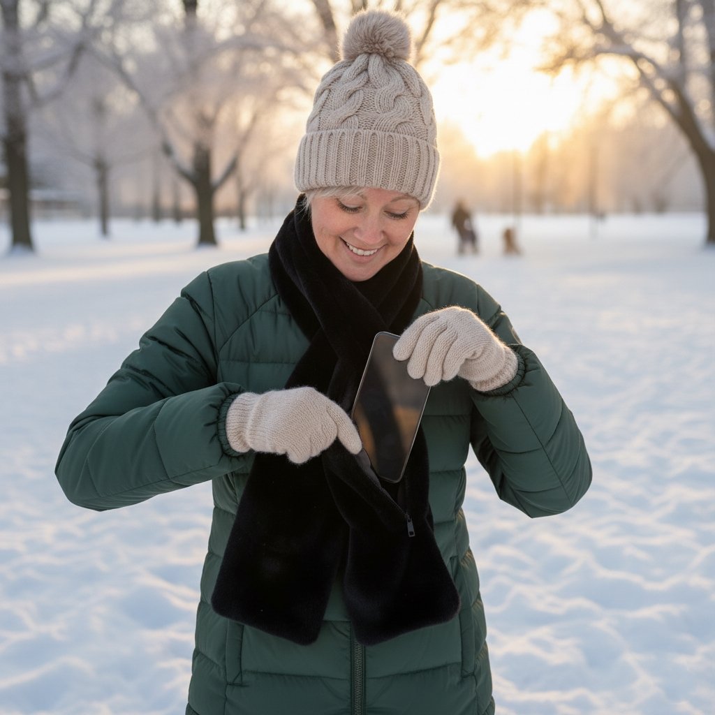 Holiday Mega Sale Save 49%🔥The Coziest Scarf with a Hidden Zipper Pocket