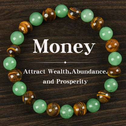 LAST DAY 50% OFF🔥Money Attraction Bracelet with Green Aventurine & Tiger Eye