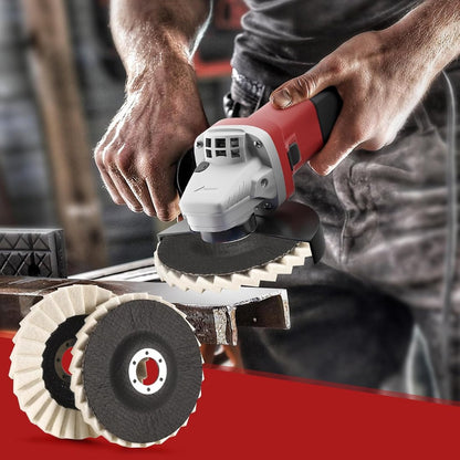 3-PCS Wool Felt Flap Polishing Discs