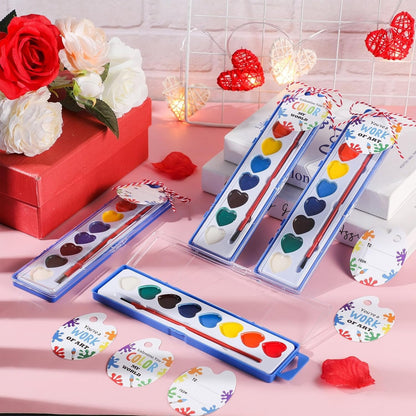 💖🎨 Valentine's Day Mini Watercolor Paint Sets