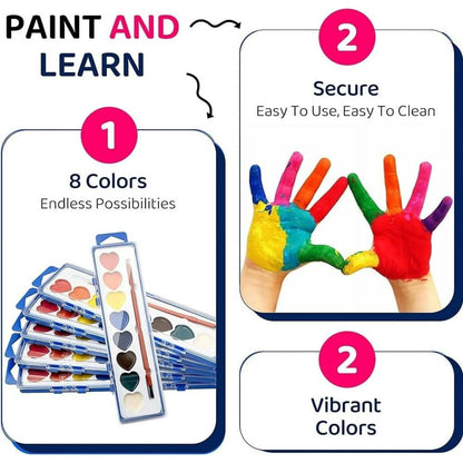 💖🎨 Valentine's Day Mini Watercolor Paint Sets