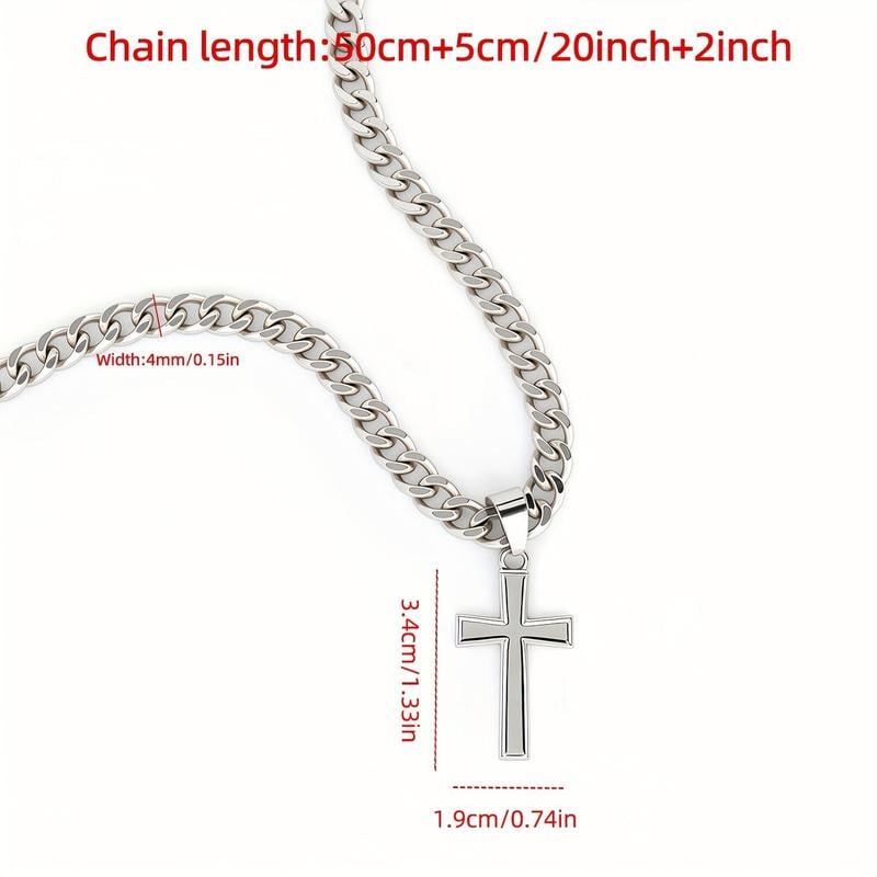 ❤️"To My Son" Stainless Steel Cross Pendant Necklace(🎁Free Gift Box)