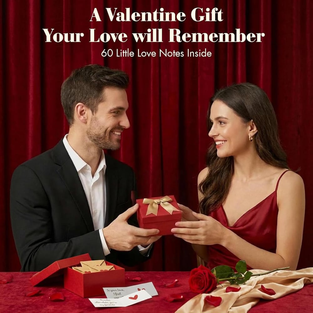 🎁❤️DIY Love Notes Box - Mini Blank Cards & Envelopes for Him Her