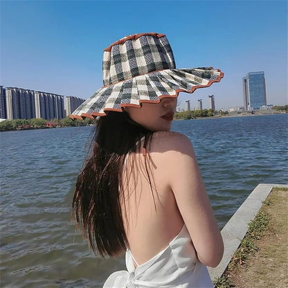 👒Portable Foldable Wide Brim Sun Protection Straw Hat