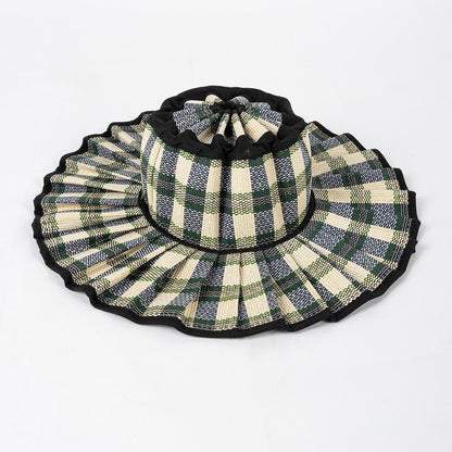 👒Portable Foldable Wide Brim Sun Protection Straw Hat