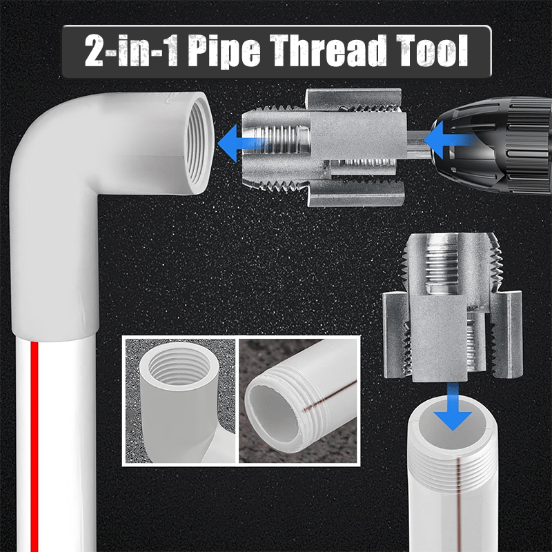 Integrated Internal & External Pipe Threading Tool