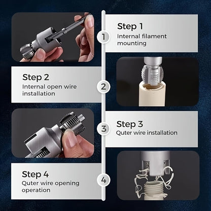 Integrated Internal & External Pipe Threading Tool