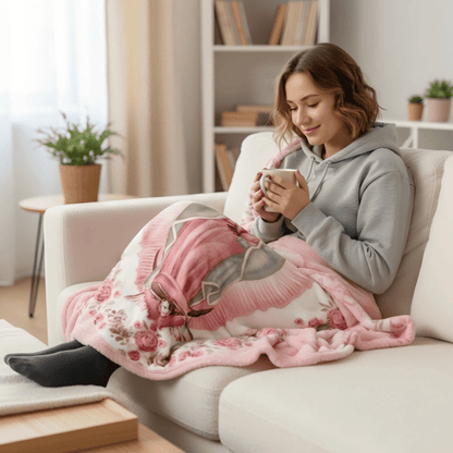 Our Lady of Guadalupe Rose Blanket — A Sacred Embrace of Faith & Comfort