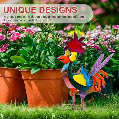🐓 Metal-Rooster Outdoor Statue