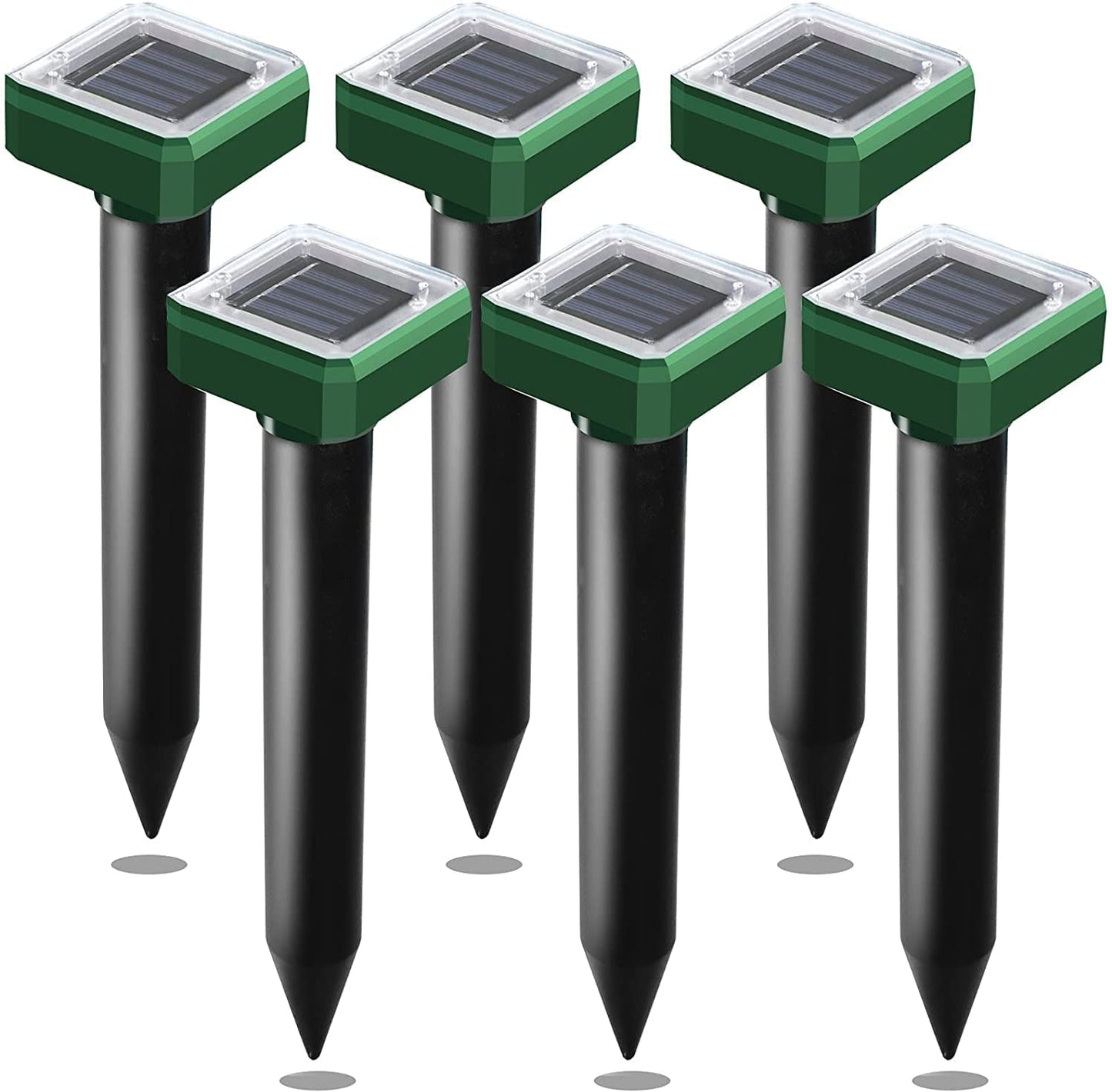 Upgraded 7000ft.🔥Solar Power Ultrasonic Gopher Mice Mole Pest Snake Repellent