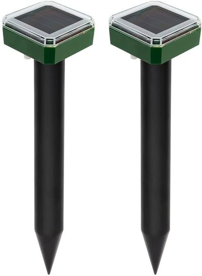 Upgraded 7000ft.🔥Solar Power Ultrasonic Gopher Mice Mole Pest Snake Repellent
